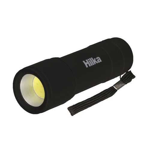 Hilka 1W COB 70 Lumens Rubber Coated Mini Torch (5013433010923)